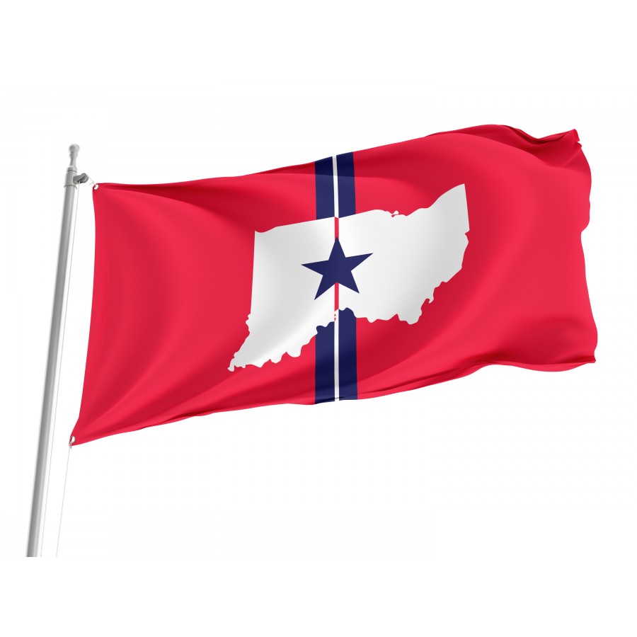 Flag of Union City, Indiana, Patriotic Flags, Unique Design Print, Flags for Indoor & Outdoor Use