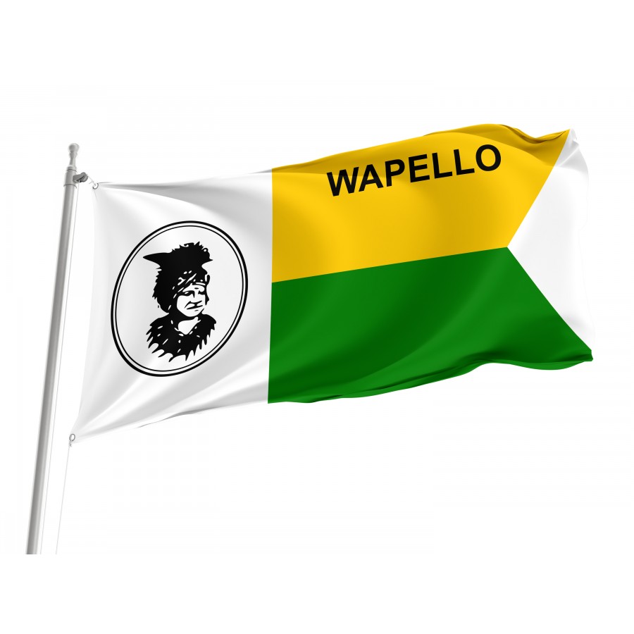 Flag of Wapello County, Iowa, Patriotic Flags, Unique Design Print, Flags for Indoor & Outdoor Use