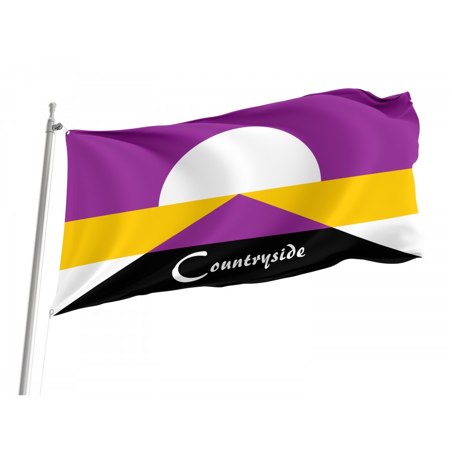 Flag of Countryside, Kansas, Patriotic Flags, Unique Design Print, Flags for Indoor & Outdoor Use