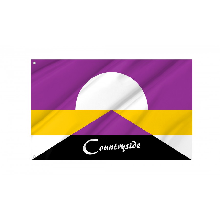 Flag of Countryside, Kansas, Patriotic Flags, Unique Design Print, Flags for Indoor & Outdoor Use