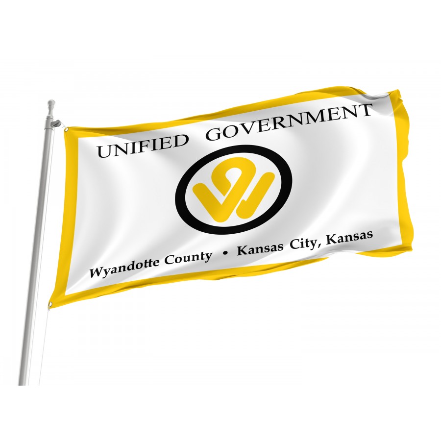 Flag of Wyandotte County, Kansas, Patriotic Flags, Unique Design Print, Flags for Indoor & Outdoor Use