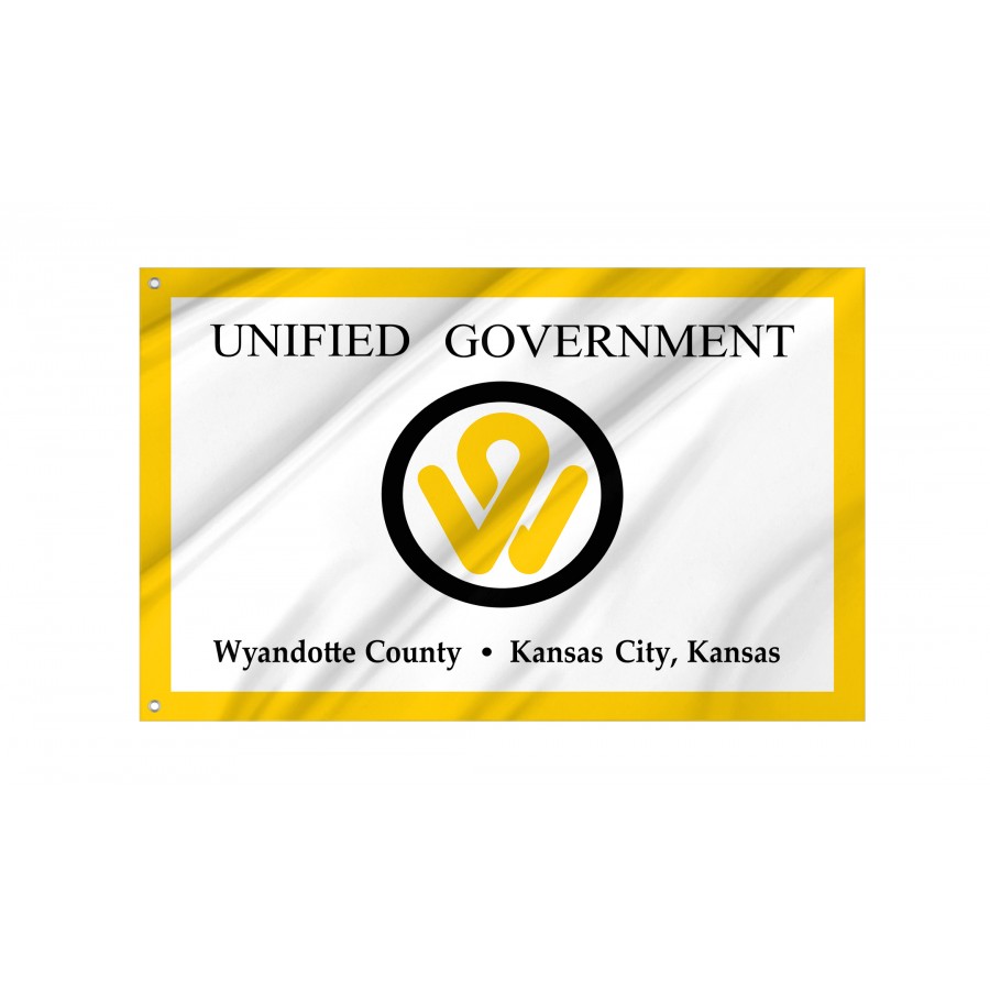 Flag of Wyandotte County, Kansas, Patriotic Flags, Unique Design Print, Flags for Indoor & Outdoor Use