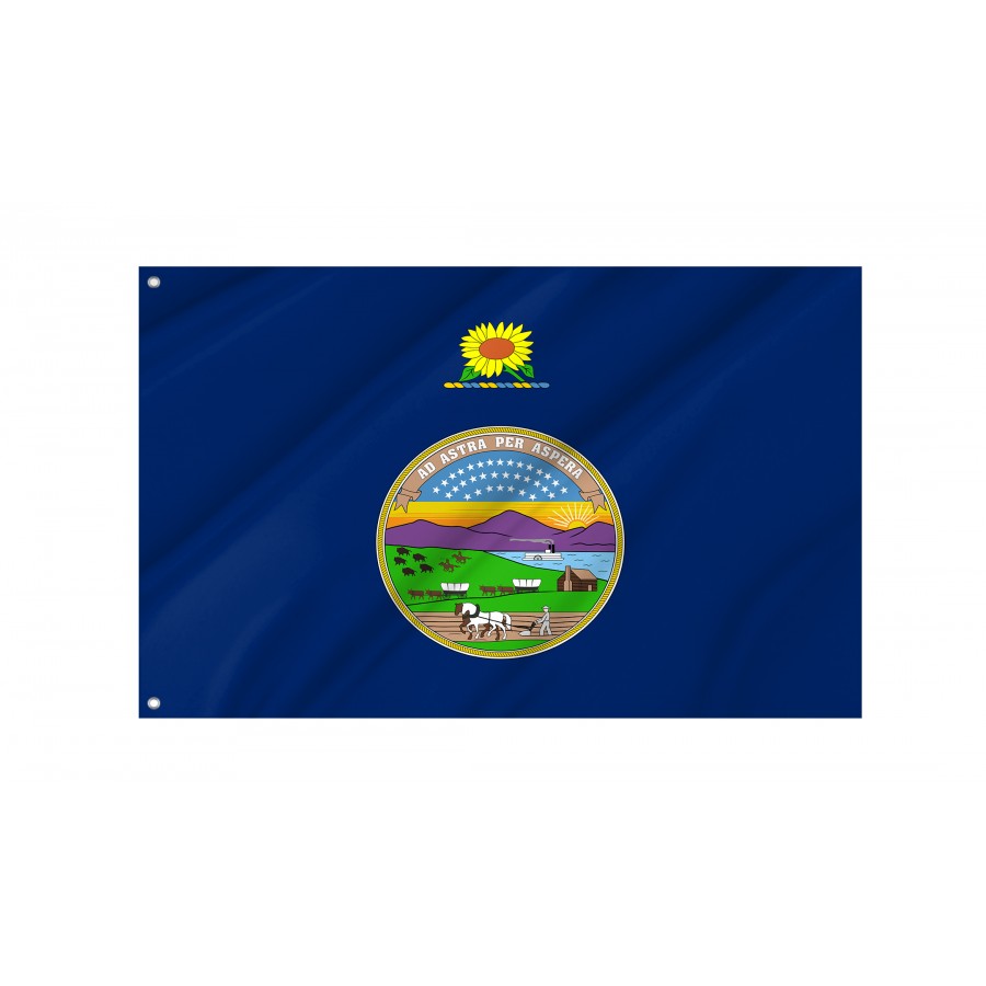 Flag Of Kansas, 1927-1961, Patriotic Flags, Unique Design Print, Flags For Indoor & Outdoor Use - High Quality Kansas for Indoor and Outdoor Use