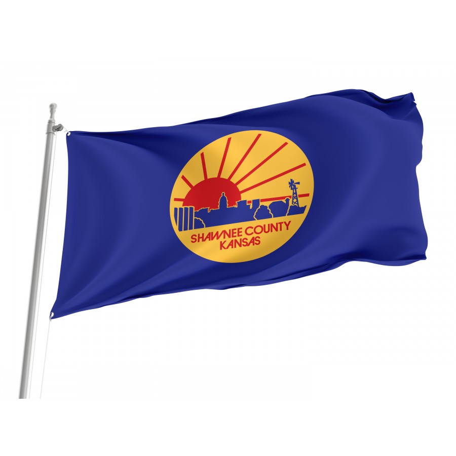 Flag of Shawnee County, Kansas, Patriotic Flags, Unique Design Print, Flags for Indoor & Outdoor Use