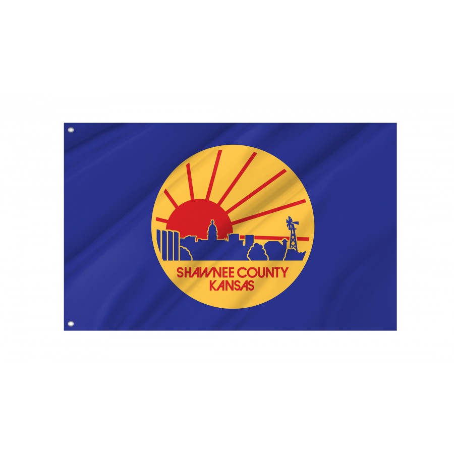 Flag of Shawnee County, Kansas, Patriotic Flags, Unique Design Print, Flags for Indoor & Outdoor Use