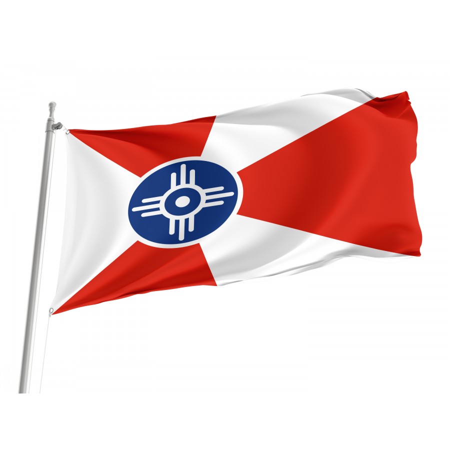 Flag of Wichita, Kansas, Patriotic Flags, Unique Design Print, Flags for Indoor & Outdoor Use