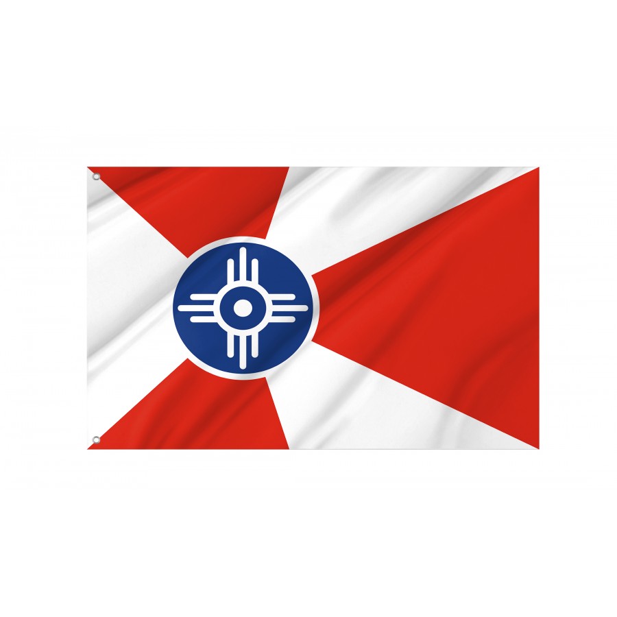 Flag of Wichita, Kansas, Patriotic Flags, Unique Design Print, Flags for Indoor & Outdoor Use