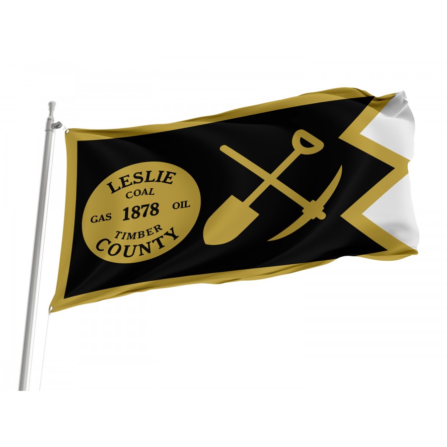 Flag of Leslie County, Kentucky, Patriotic Flags, Unique Design Print, Flags for Indoor & Outdoor Use