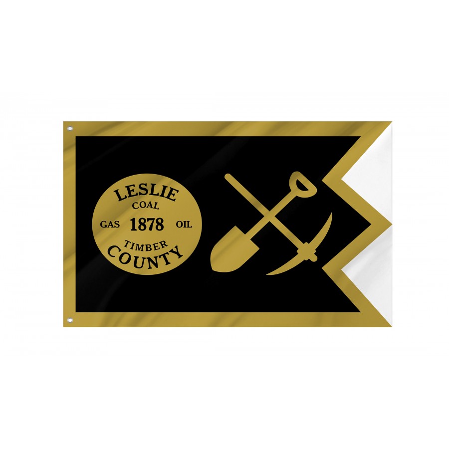 Flag of Leslie County, Kentucky, Patriotic Flags, Unique Design Print, Flags for Indoor & Outdoor Use