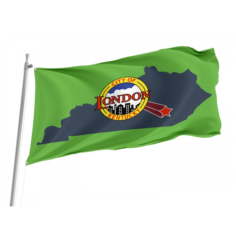 Flag of London, Kentucky, Patriotic Flags, Unique Design Print, Flags for Indoor & Outdoor Use