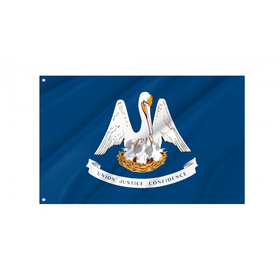 Flag of Louisiana State, Patriotic Flags, Unique Design Print, Flags for Indoor & Outdoor Use