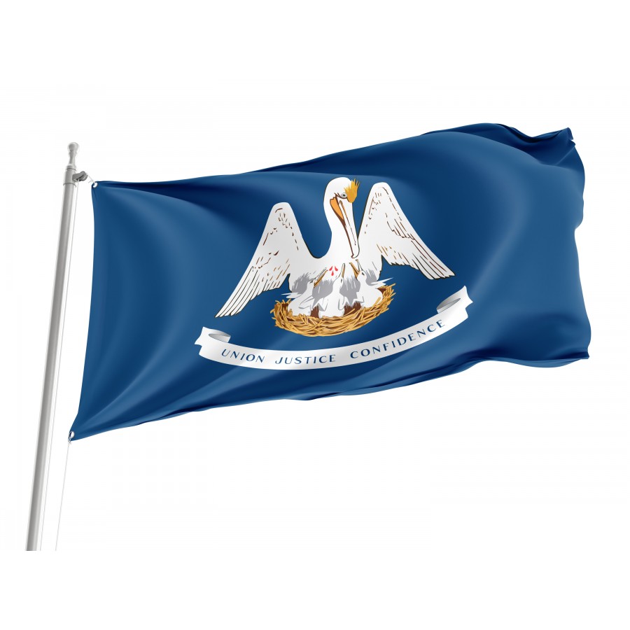 Flag of Louisiana State, Patriotic Flags, Unique Design Print, Flags for Indoor & Outdoor Use