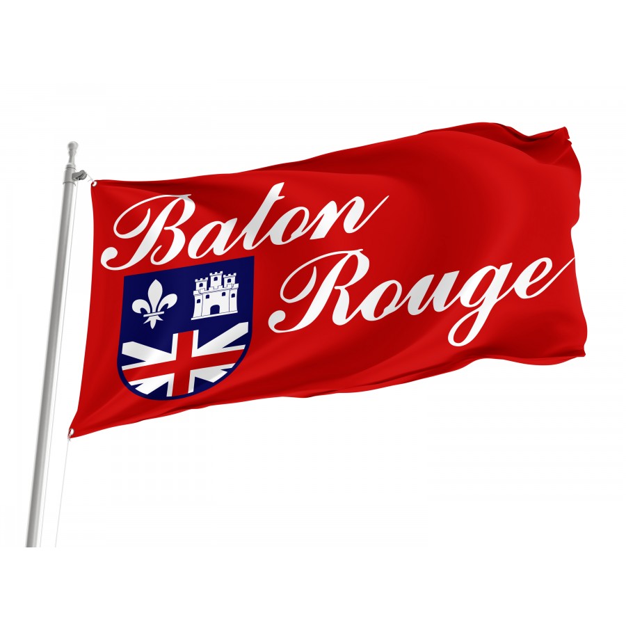 Flag of Baton Rouge, Louisiana, Patriotic Flags, Unique Design Print, Flags for Indoor & Outdoor Use