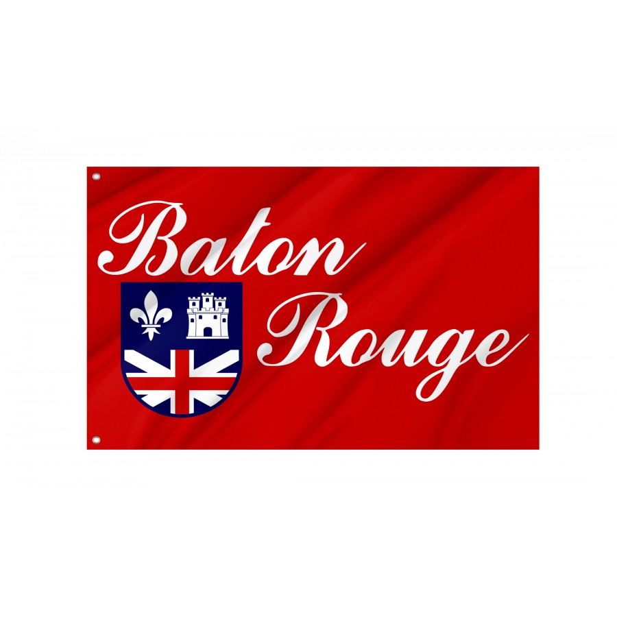 Flag of Baton Rouge, Louisiana, Patriotic Flags, Unique Design Print, Flags for Indoor & Outdoor Use