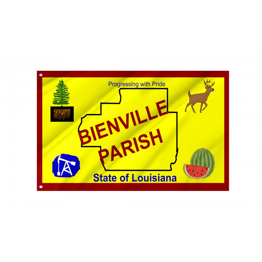 Flag of Bienville Parish, Louisiana, Patriotic Flags, Unique Design Print, Flags for Indoor & Outdoor Use
