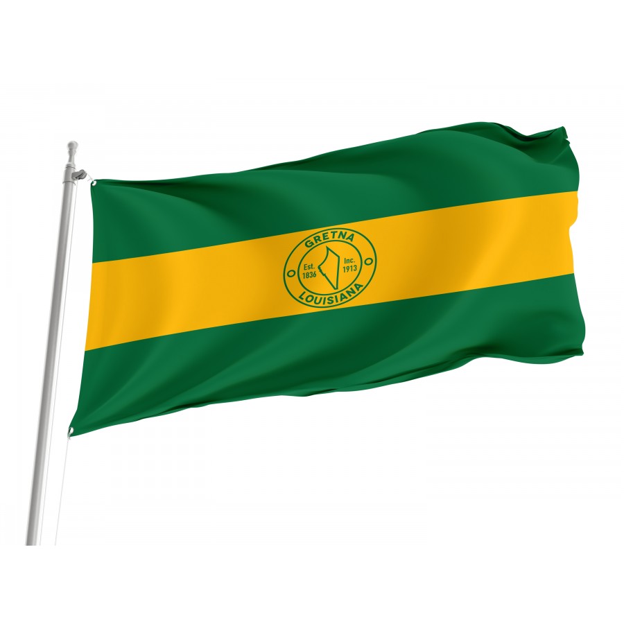 Flag of Gretna, Louisiana, Patriotic Flags, Unique Design Print, Flags for Indoor & Outdoor Use