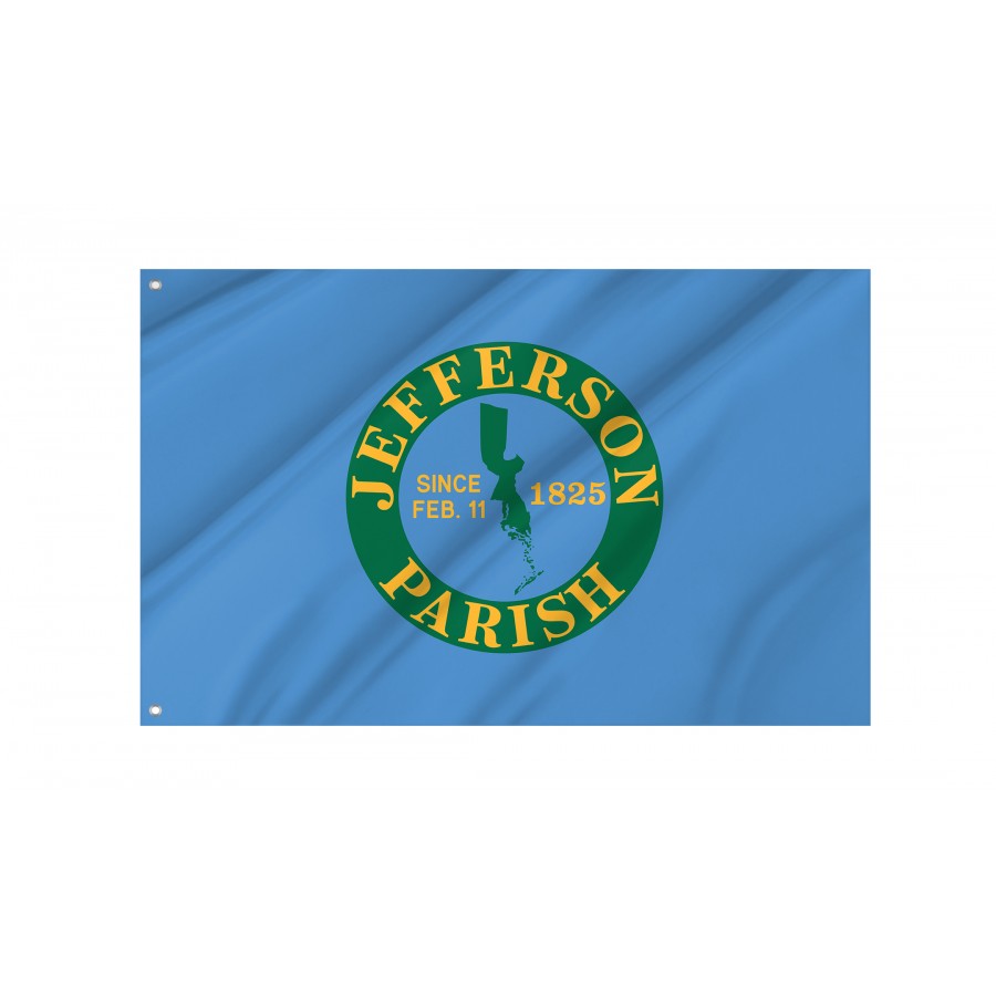 Flag of Jefferson Parish, Louisiana, Patriotic Flags, Unique Design Print, Flags for Indoor & Outdoor Use