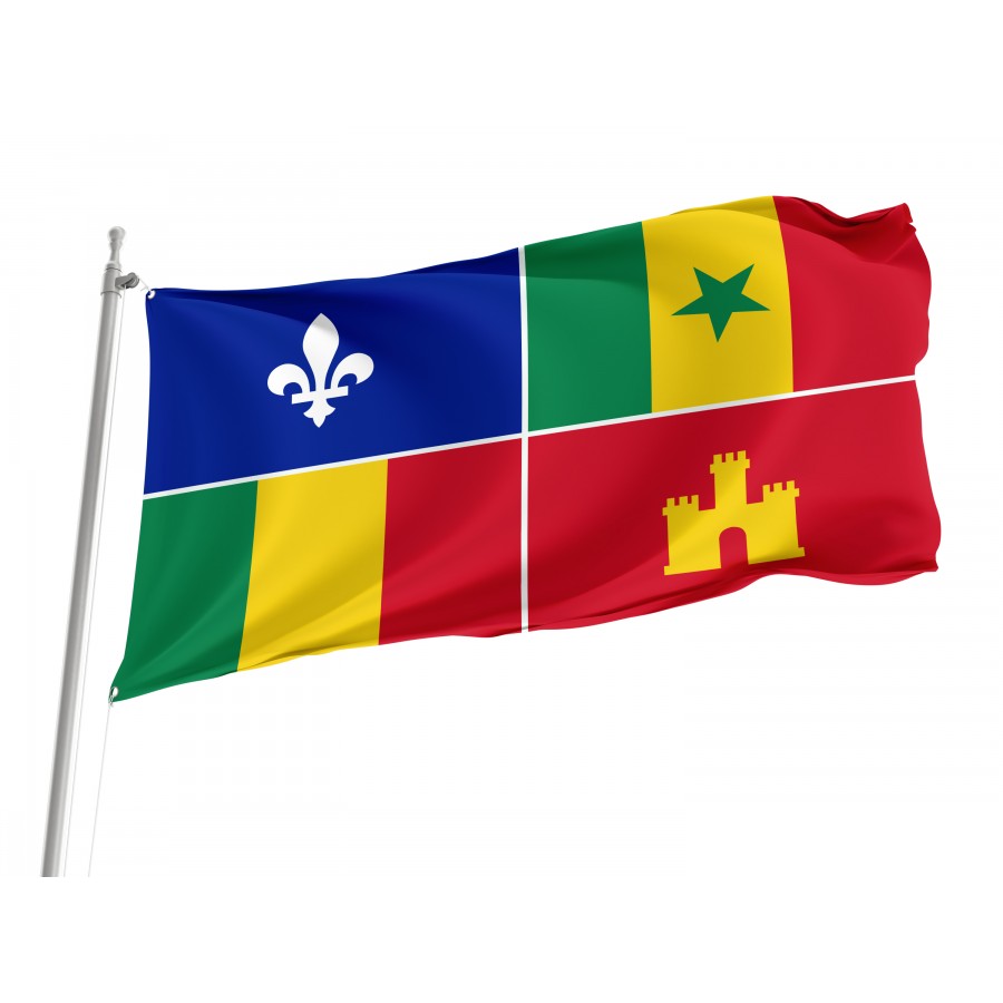 Flag of Louisiana Creole, Patriotic Flags, Unique Design Print, Flags for Indoor & Outdoor Use