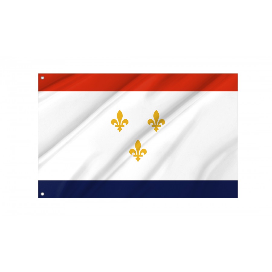 Flag of New Orleans, Louisiana, Patriotic Flags, Unique Design Print, Flags for Indoor & Outdoor Use