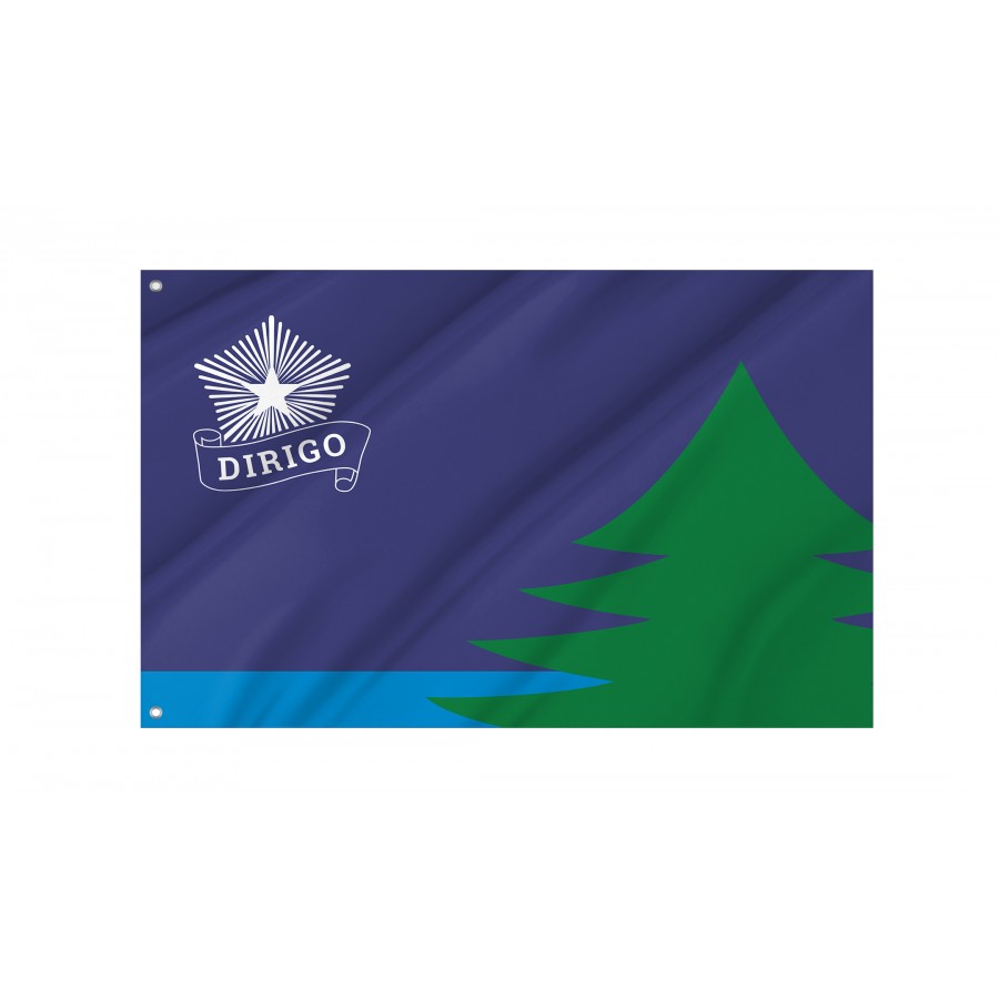 Flag of Maine Bicentennial, Patriotic Flags, Unique Design Print, Flags for Indoor & Outdoor Use
