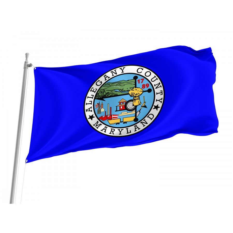 Flag of Allegany County, Maryland, Patriotic Flags, Unique Design Print, Flags for Indoor & Outdoor Use
