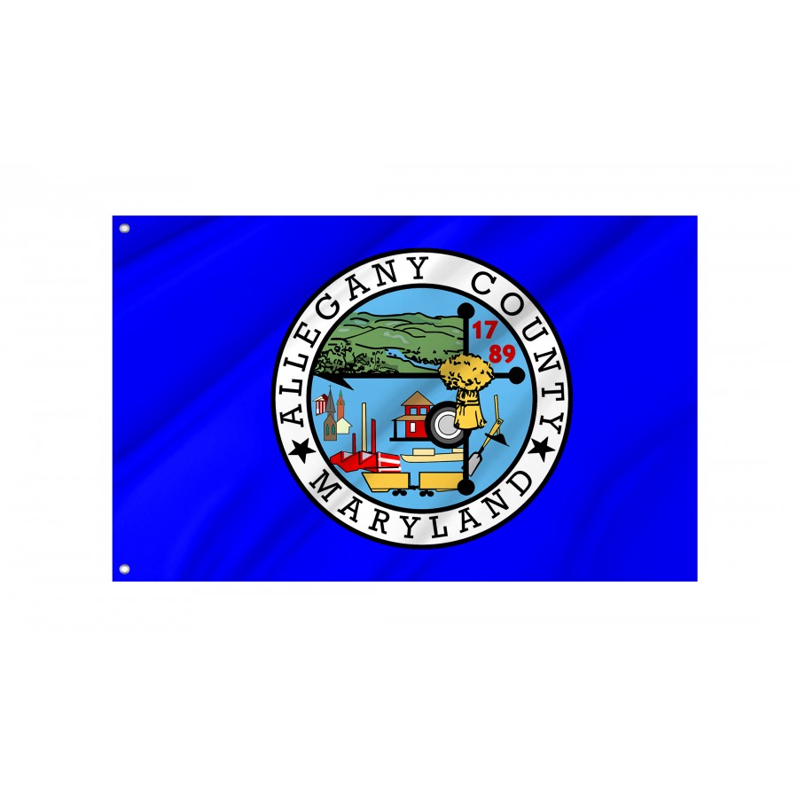 Flag of Allegany County, Maryland, Patriotic Flags, Unique Design Print, Flags for Indoor & Outdoor Use