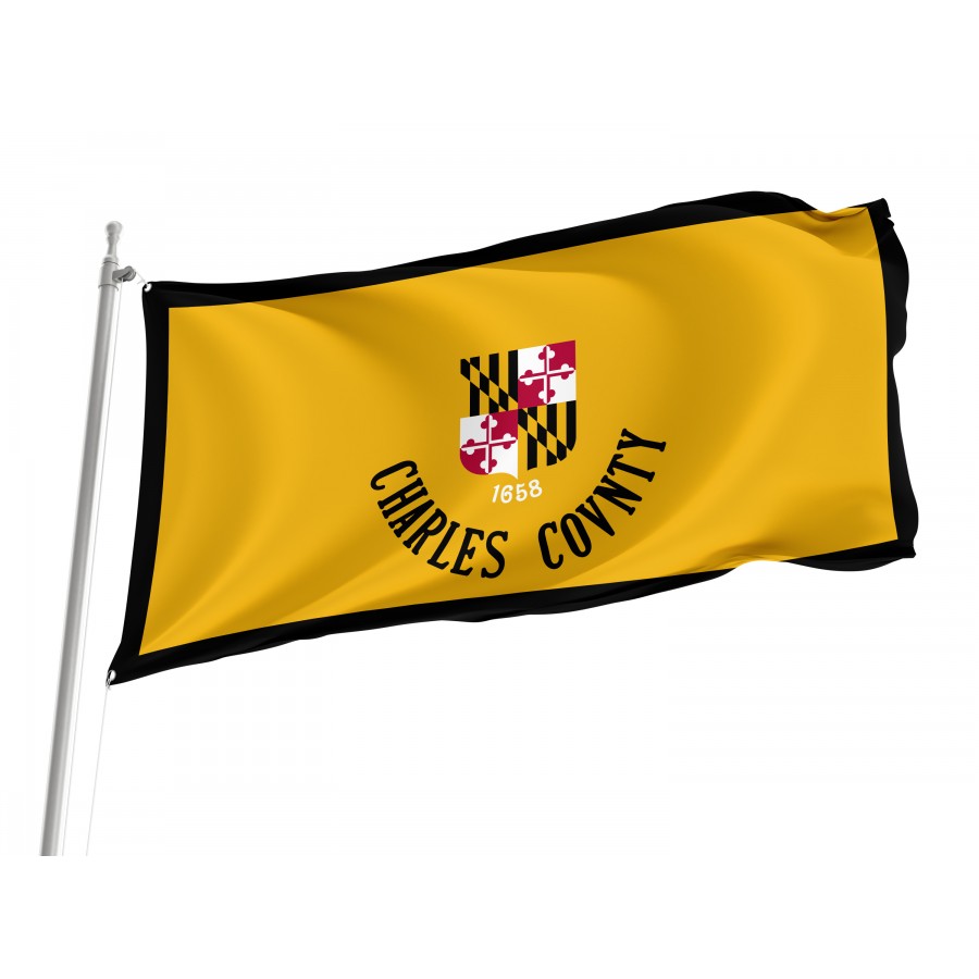 Flag of Charles County, Maryland, Patriotic Flags, Unique Design Print, Flags for Indoor & Outdoor Use