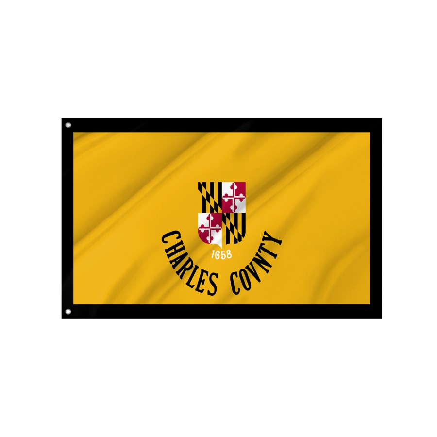 Flag of Charles County, Maryland, Patriotic Flags, Unique Design Print, Flags for Indoor & Outdoor Use