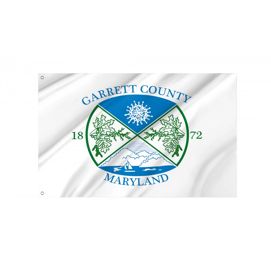 Flag of Garrett County, Maryland, Patriotic Flags, Unique Design Print, Flags for Indoor & Outdoor Use
