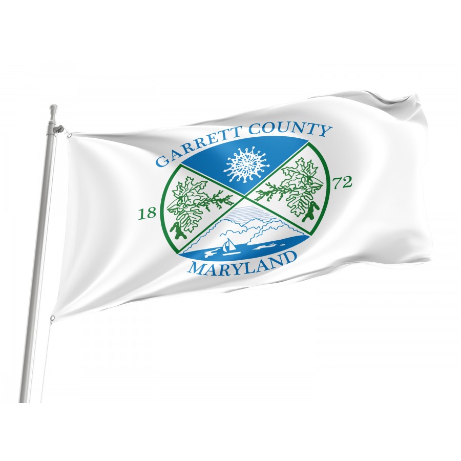 Flag of Garrett County, Maryland, Patriotic Flags, Unique Design Print, Flags for Indoor & Outdoor Use
