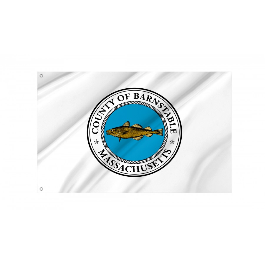 Flag of Barnstable County, Massachusetts, Patriotic Flags, Unique Design Print, Flags for Indoor & Outdoor Use