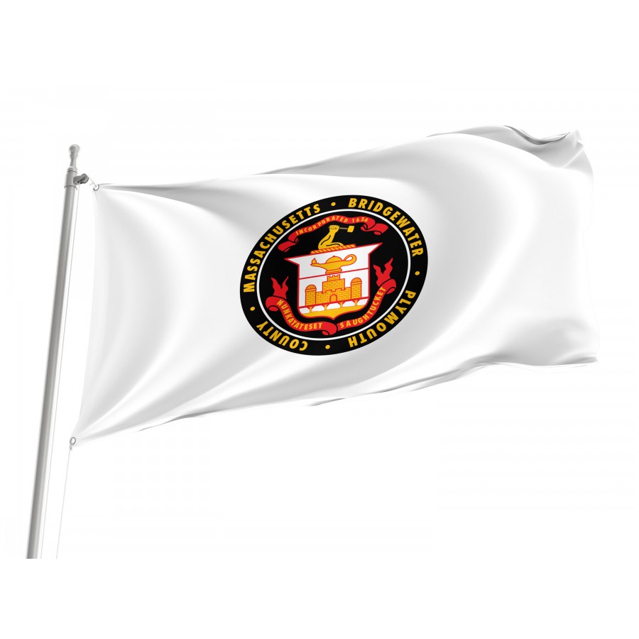 Flag of Bridgewater, Massachusetts, Patriotic Flags, Unique Design Print, Flags for Indoor & Outdoor Use