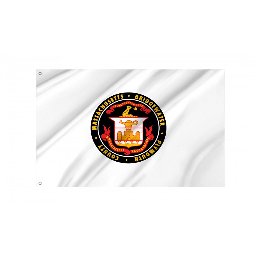 Flag of Bridgewater, Massachusetts, Patriotic Flags, Unique Design Print, Flags for Indoor & Outdoor Use