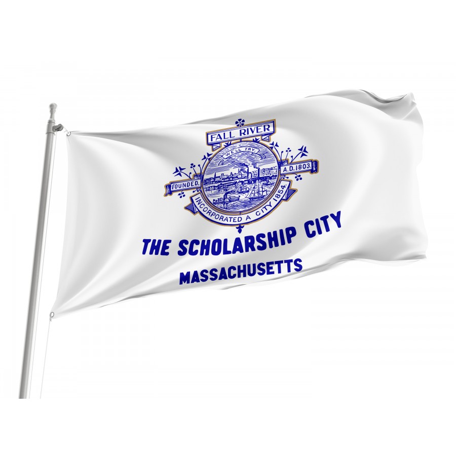 Flag of Fall River, Massachusetts, Patriotic Flags, Unique Design Print, Flags for Indoor & Outdoor Use