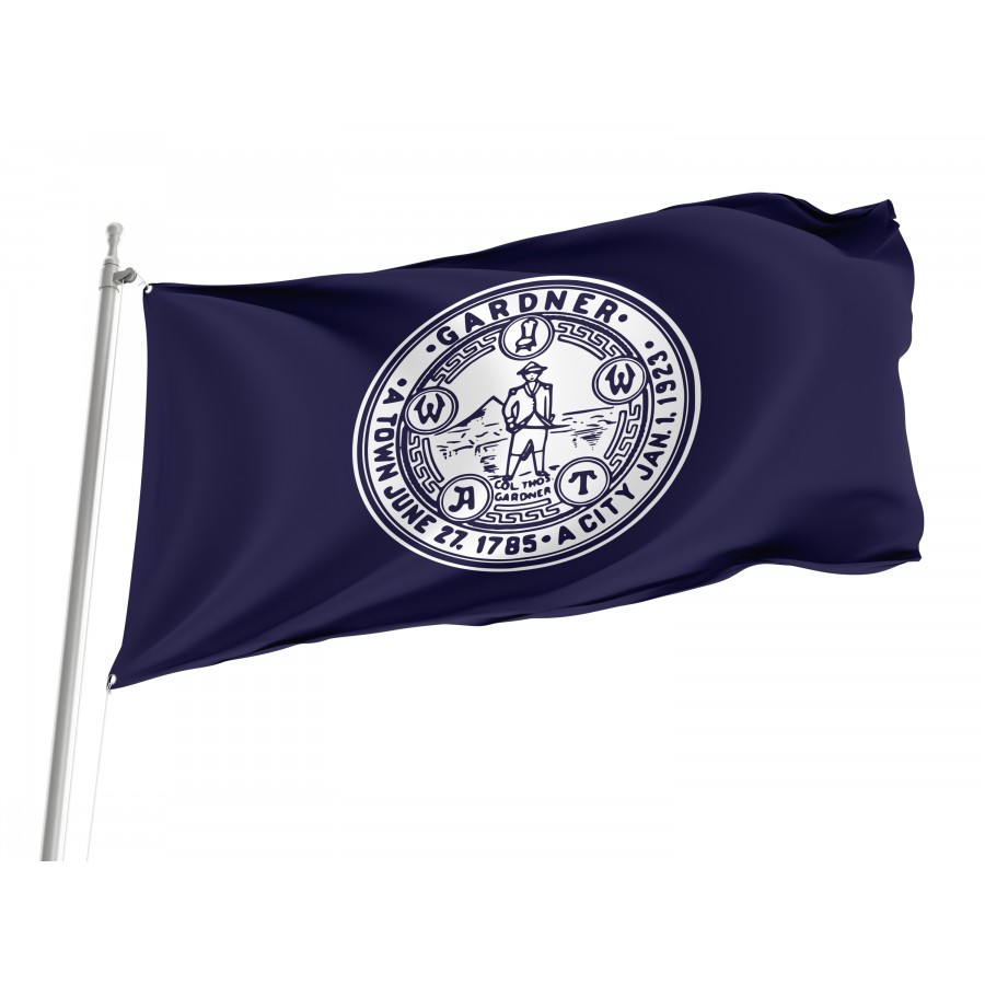 Flag of Gardner, Massachusetts, Patriotic Flags, Unique Design Print, Flags for Indoor & Outdoor Use