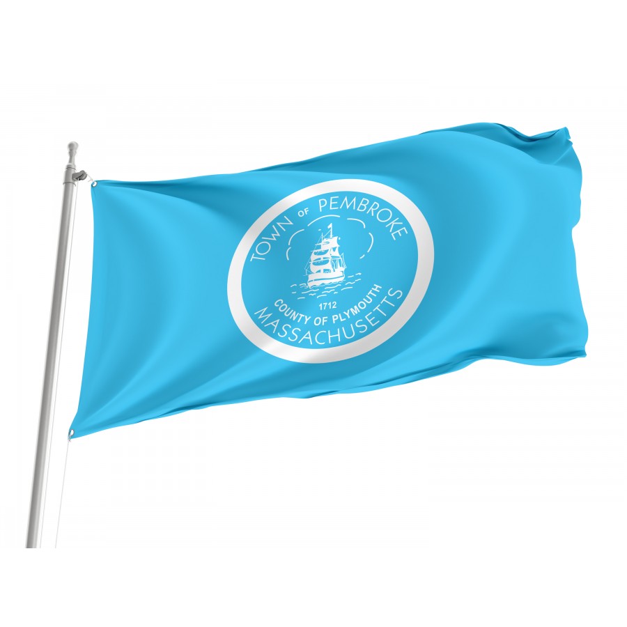 Flag of Pembroke, Massachusetts, Patriotic Flags, Unique Design Print, Flags for Indoor & Outdoor Use