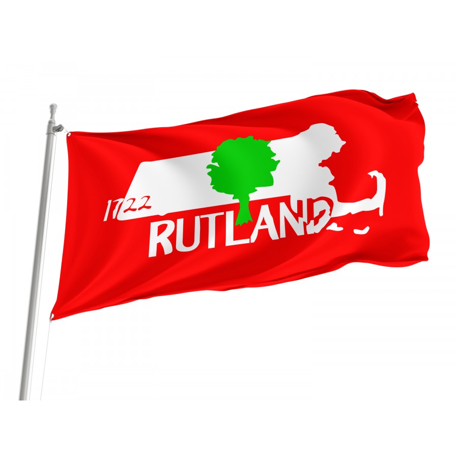 Flag of Rutland, Massachusetts, Patriotic Flags, Unique Design Print, Flags for Indoor & Outdoor Use