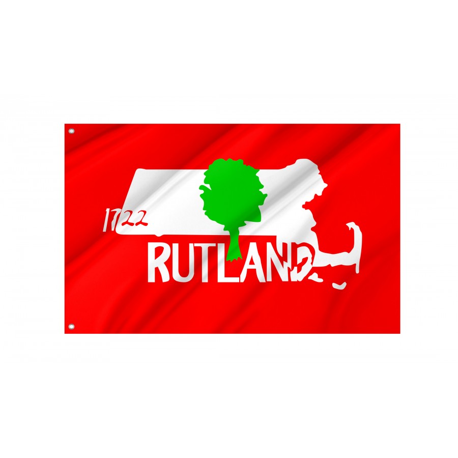Flag of Rutland, Massachusetts, Patriotic Flags, Unique Design Print, Flags for Indoor & Outdoor Use
