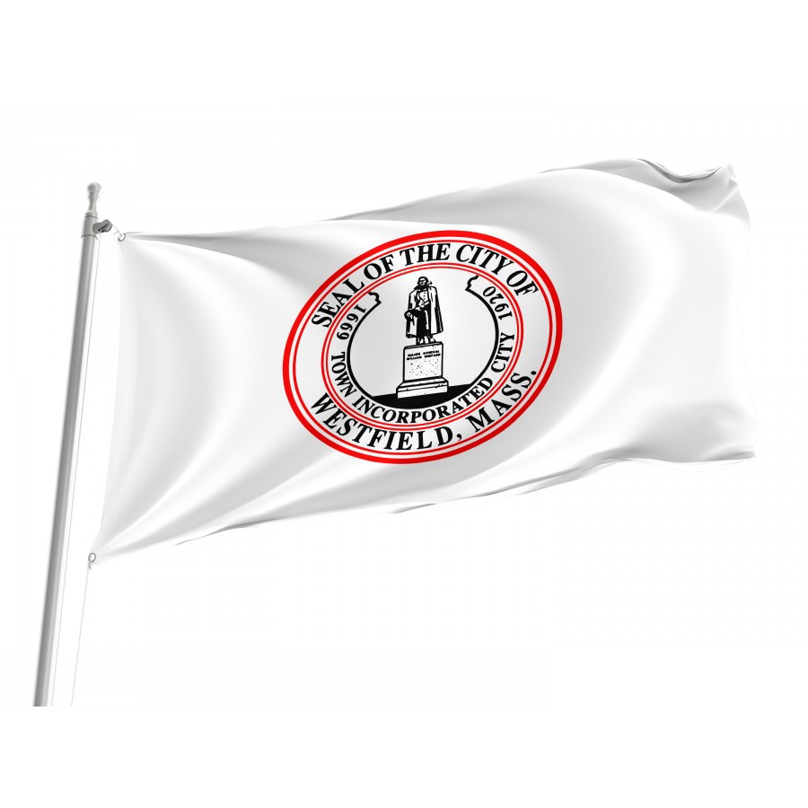 Flag of Westfield, Massachusetts, Patriotic Flags, Unique Design Print, Flags for Indoor & Outdoor Use
