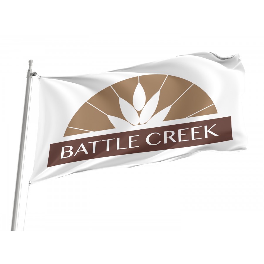 Flag of Battle Creek, Michigan, Patriotic Flags, Unique Design Print, Flags for Indoor & Outdoor Use