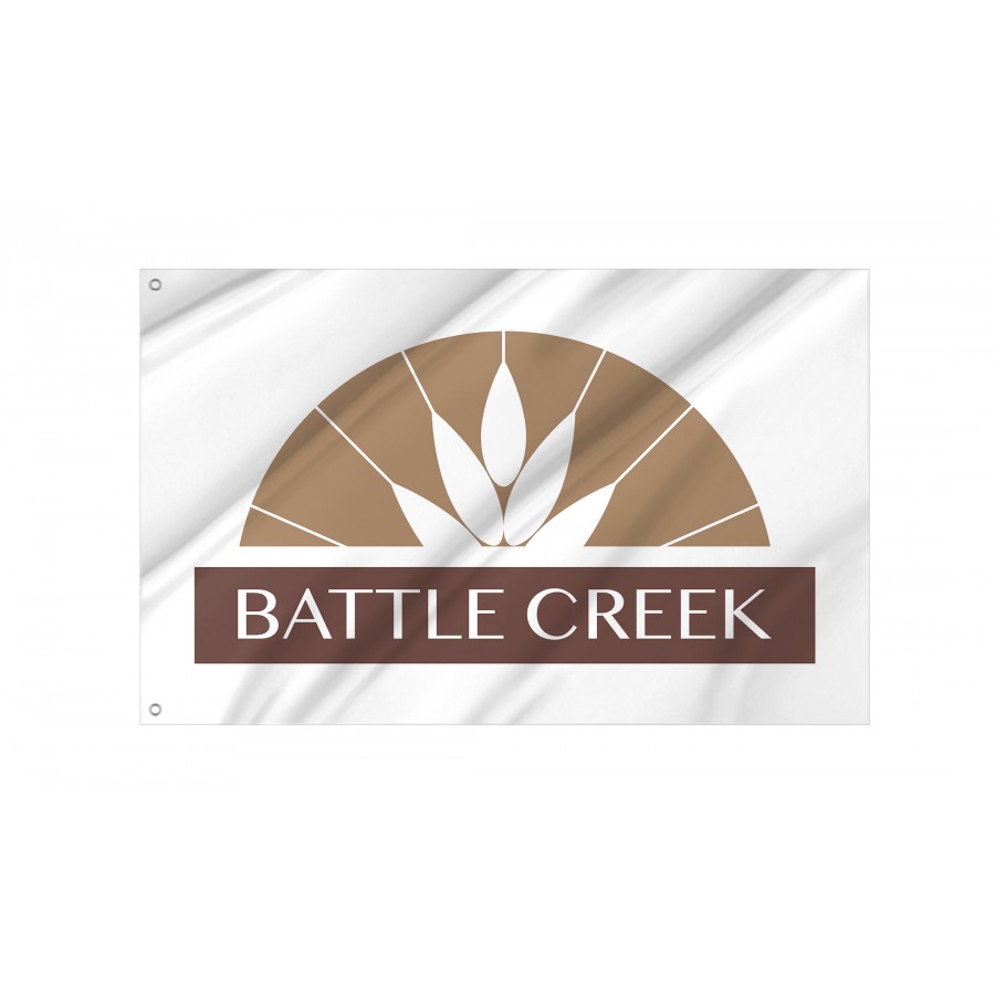Flag of Battle Creek, Michigan, Patriotic Flags, Unique Design Print, Flags for Indoor & Outdoor Use