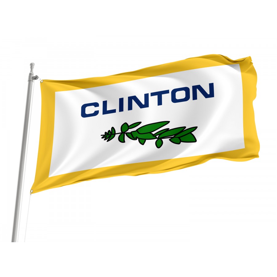 Flag of Clinton County, Michigan, Patriotic Flags, Unique Design Print, Flags for Indoor & Outdoor Use