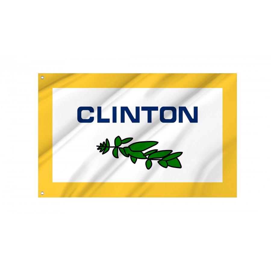 Flag of Clinton County, Michigan, Patriotic Flags, Unique Design Print, Flags for Indoor & Outdoor Use