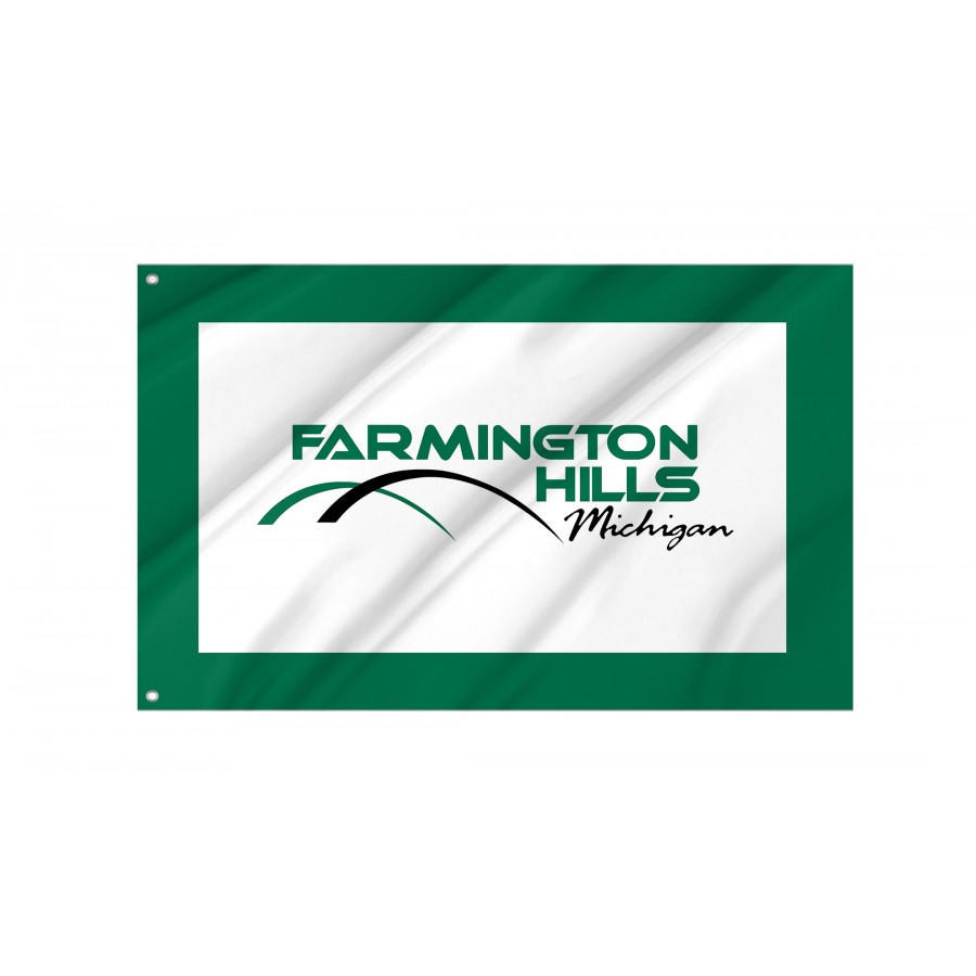 Flag of Farmington Hills, Michigan, Patriotic Flags, Unique Design Print, Flags for Indoor & Outdoor Use