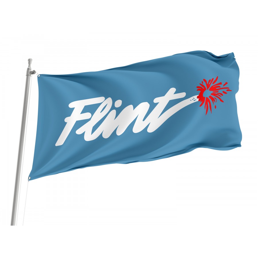 Flag of Flint, Michigan, Patriotic Flags, Unique Design Print, Flags for Indoor & Outdoor Use