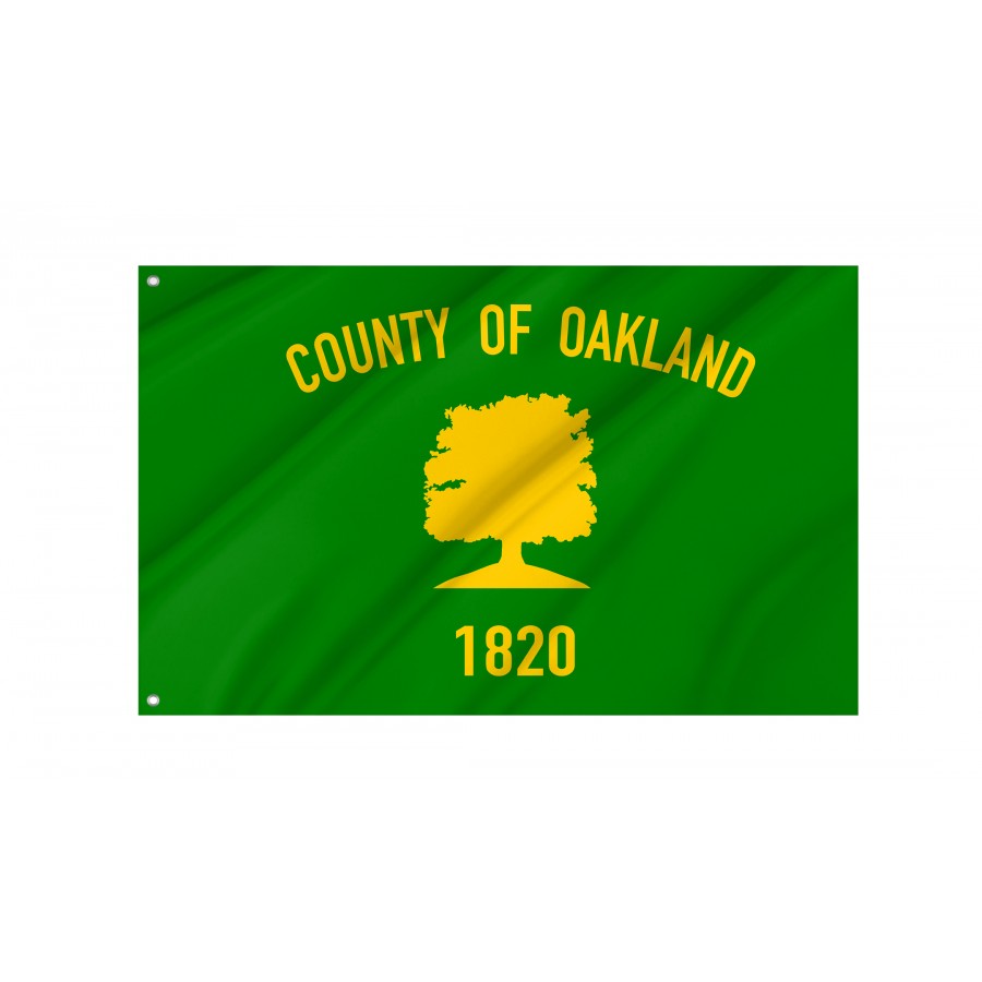 Flag of Oakland County, Michigan, Patriotic Flags, Unique Design Print, Flags for Indoor & Outdoor Use
