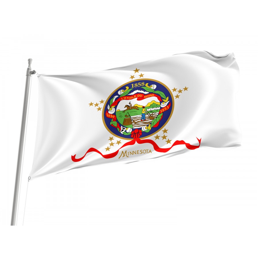 Flag of Minnesota 1893-1957, Patriotic Flags, Unique Design Print, Flags for Indoor & Outdoor Use