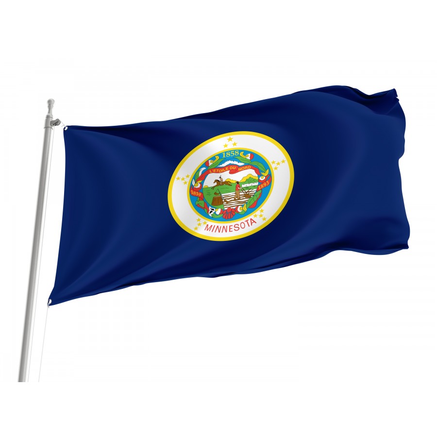 Flag of Minnesota 1957-1983, Patriotic Flags, Unique Design Print, Flags for Indoor & Outdoor Use