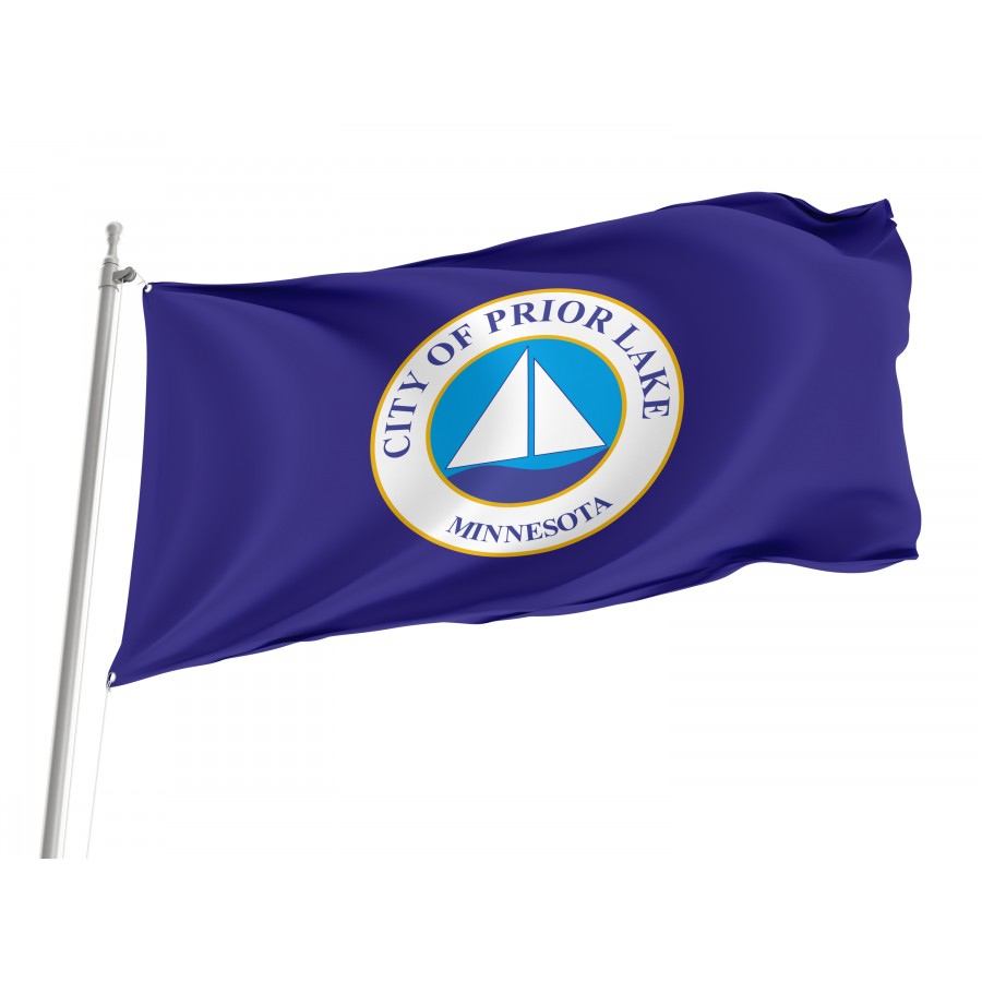 Flag of Prior Lake, Minnesota, Patriotic Flags, Unique Design Print, Flags for Indoor & Outdoor Use