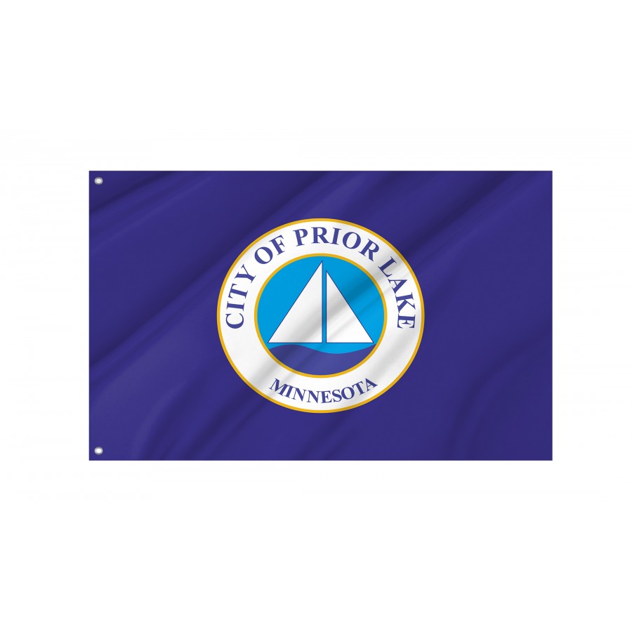Flag of Prior Lake, Minnesota, Patriotic Flags, Unique Design Print, Flags for Indoor & Outdoor Use